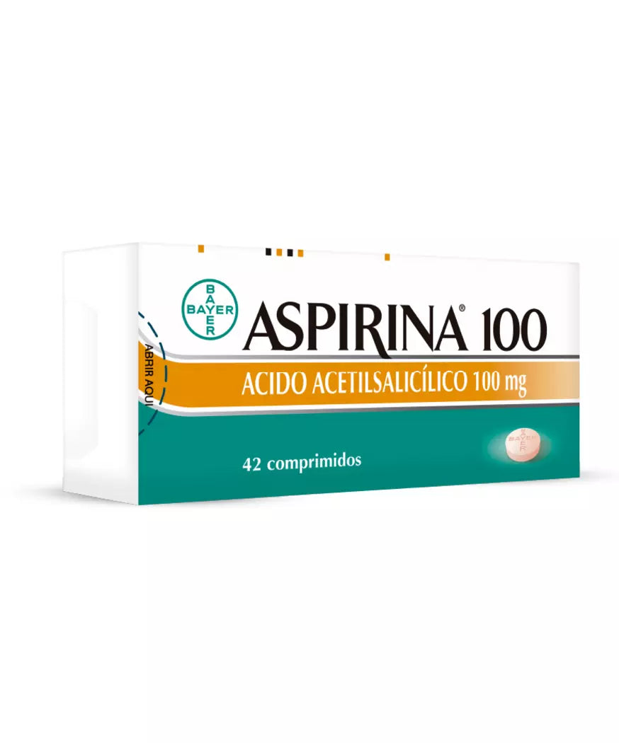 Aspirina Ácido Acetilsalicílico 100 MG 42 Comprimidos