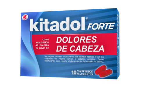 Kitadol Forte Paracetamol Cafeína x 10 Comprimidos