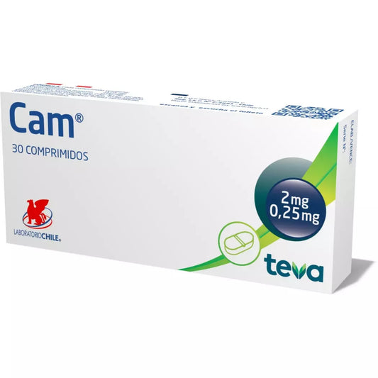Cam Betametasona 0.25 MG / Dexclorfeniramina 2 MG 30 Comprimidos