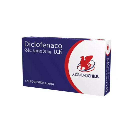 Diclofenaco Adulto 50 MG 5 x 5 Supositorios