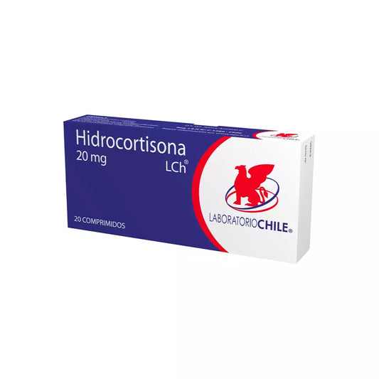 Hidrocortisona 20 MG x 20 Comprimidos Laboratorio de Chile
