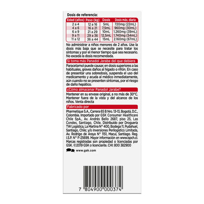 Panadol Jarabe Paracetamol 160 MG / 5 ML 60 ML