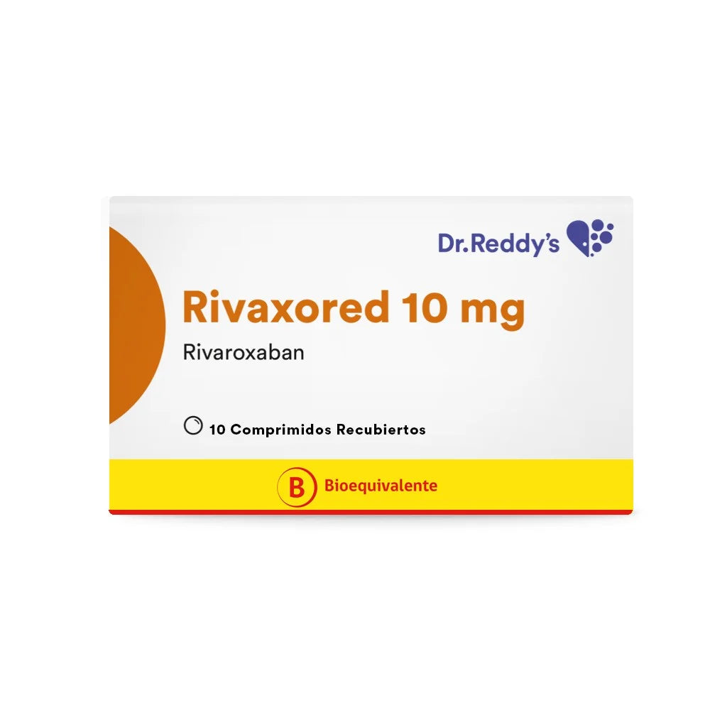 Rivaxored Rivaroxabán 10 MG x 10 Comprimidos Recubiertos