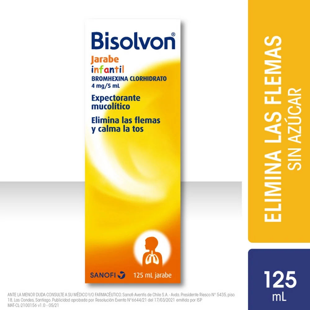 Bisolvon Infantil Bromhexina Clorhidrato 4 MG / 5 ML 125 ML