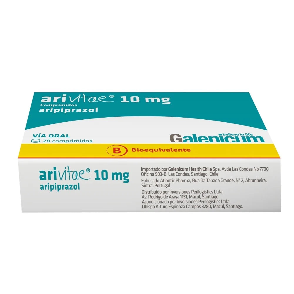 Arivitae Aripiprazol 10 MG 28 Comprimidos