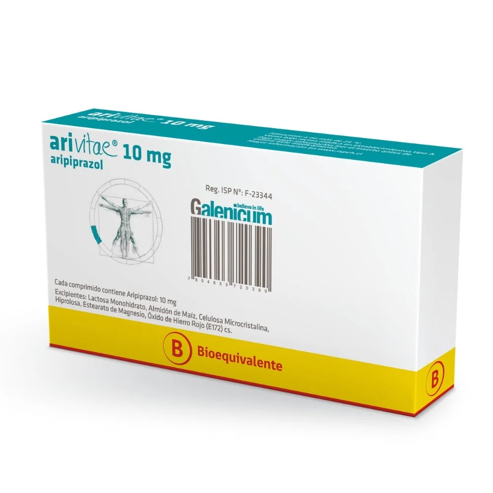 Arivitae Aripiprazol 10 MG 28 Comprimidos