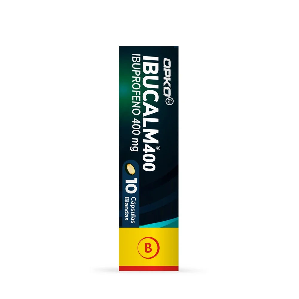 Ibucalm Ibuprofeno 400 MG x 10 Cápsulas
