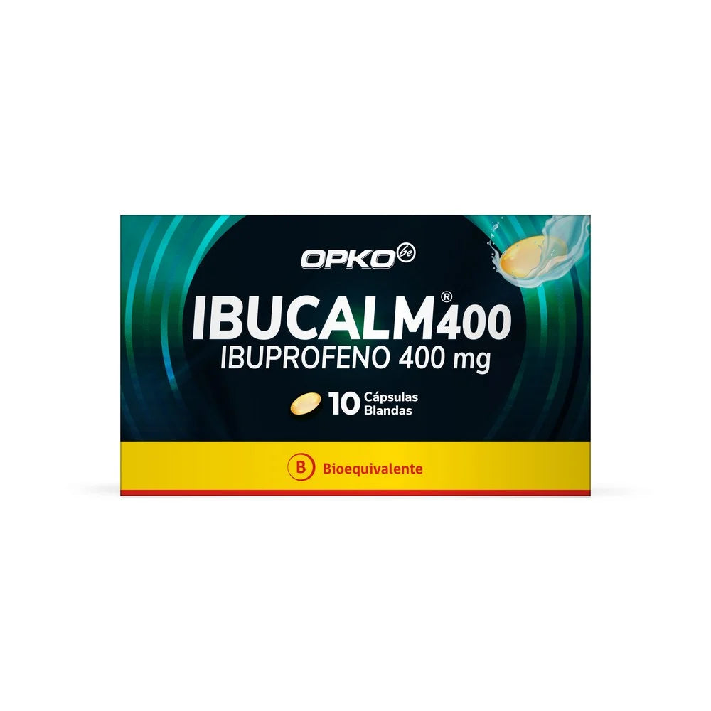 Ibucalm Ibuprofeno 400 MG x 10 Cápsulas