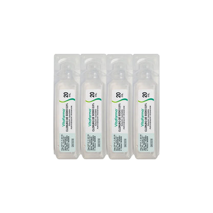 Suero Fisiológico Cloruro de Sodio 0,9% 20 ml 4 Ampollas Vitafarma