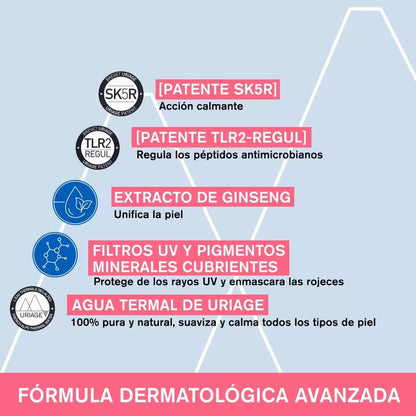 Crema Anti-Rojeces CC SPF30 Roséliane 40ml Uriage