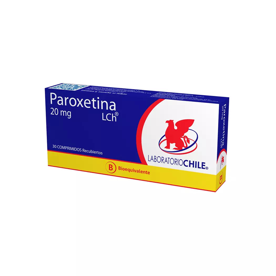 Paroxetina 20 MG x 30 Comprimidos Recubiertos