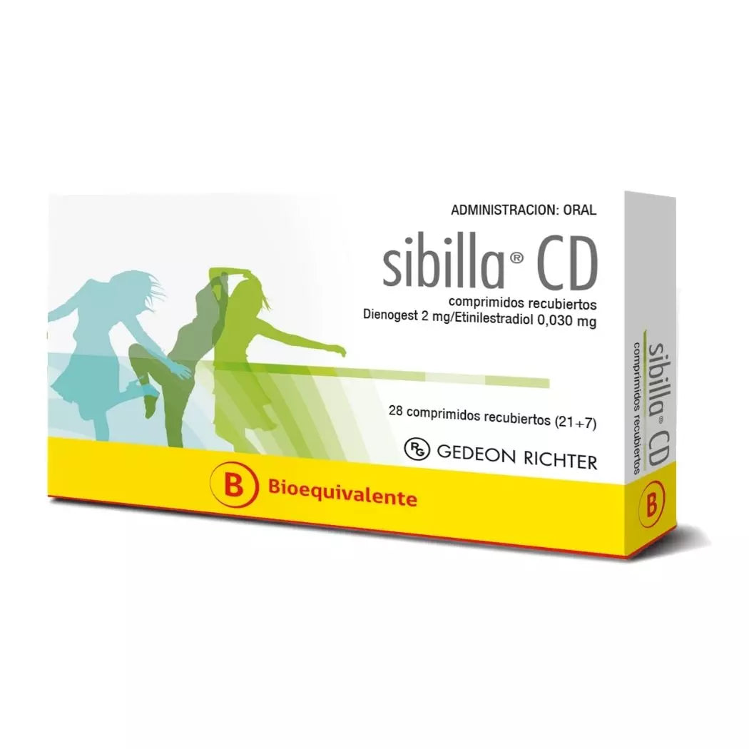 Sibilla CD Dienogest 2 MG / Etinilestradiol 0.30 MG x 28 Comprimidos