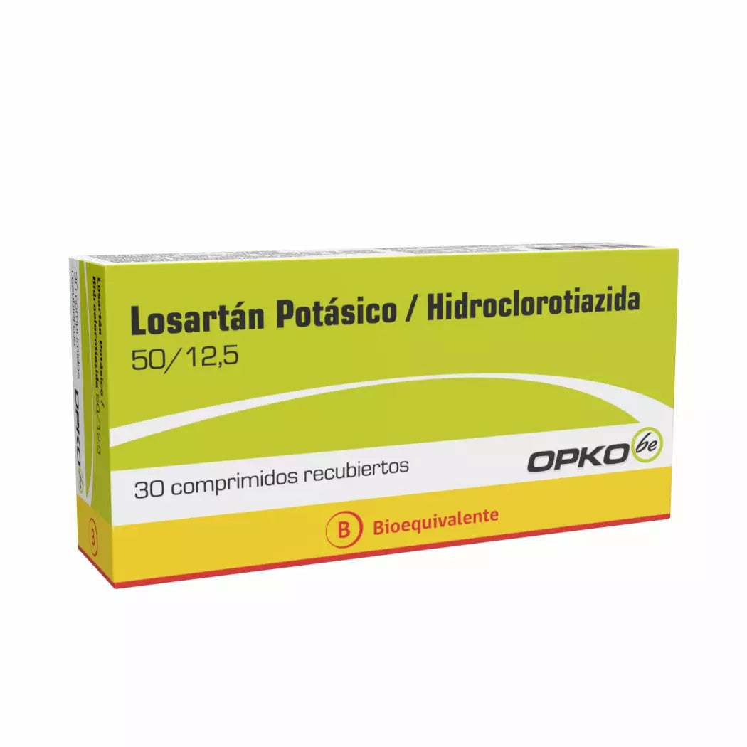 Losartan / Hidroclorotiazida 50 / 12.5 x 30 Comprimidos Opko