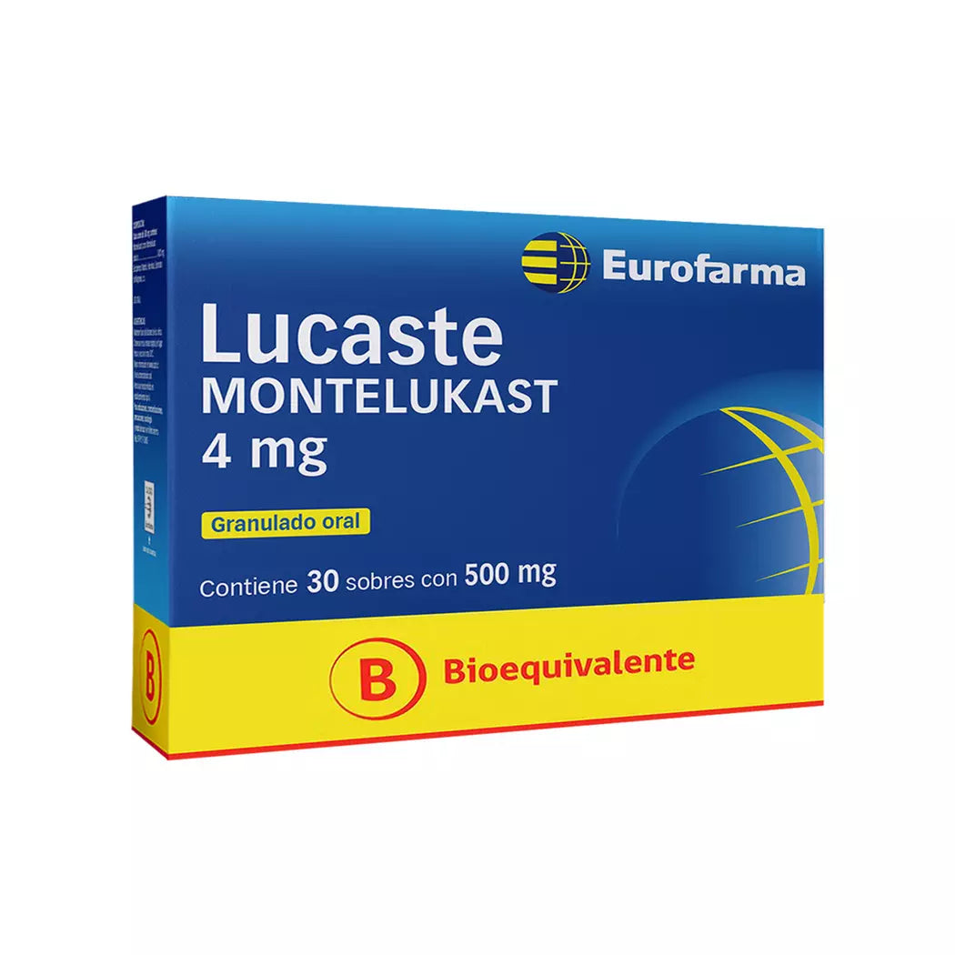 Lucaste Montelukast 4 MG x 30 Sobres