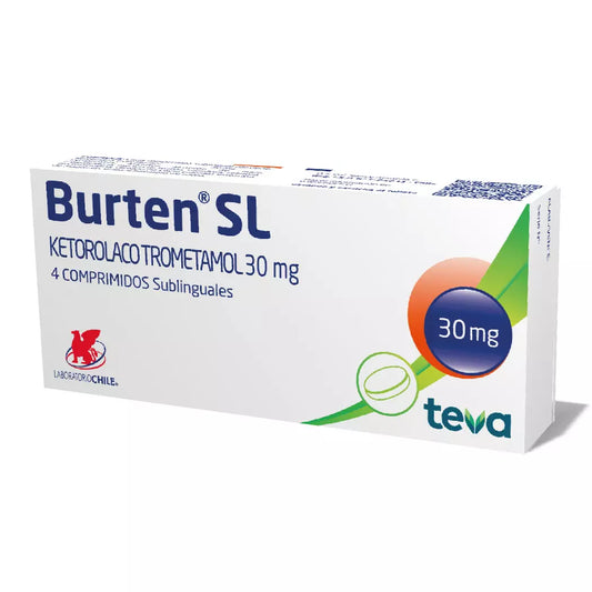 Burten Ketorolaco 30 MG x 4 Comprimidos SL