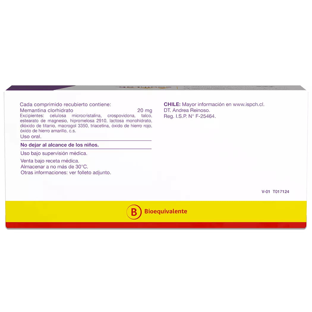 Memantina 20 MG x 28 Comprimidos