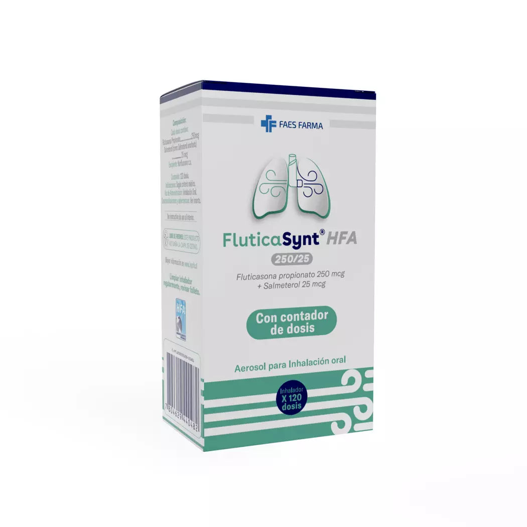 Fluticasona Salmeterol 250 / 25 Inhalador x 120 Dosis Faes