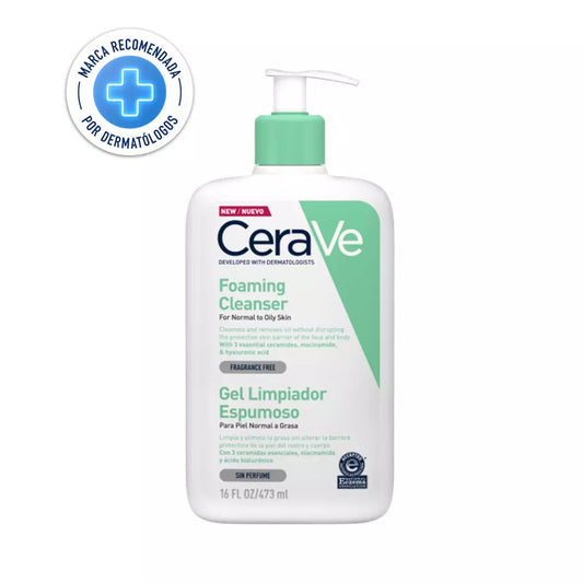 Gel Limpiador Espumoso Facial Jabon CeraVe 473ml