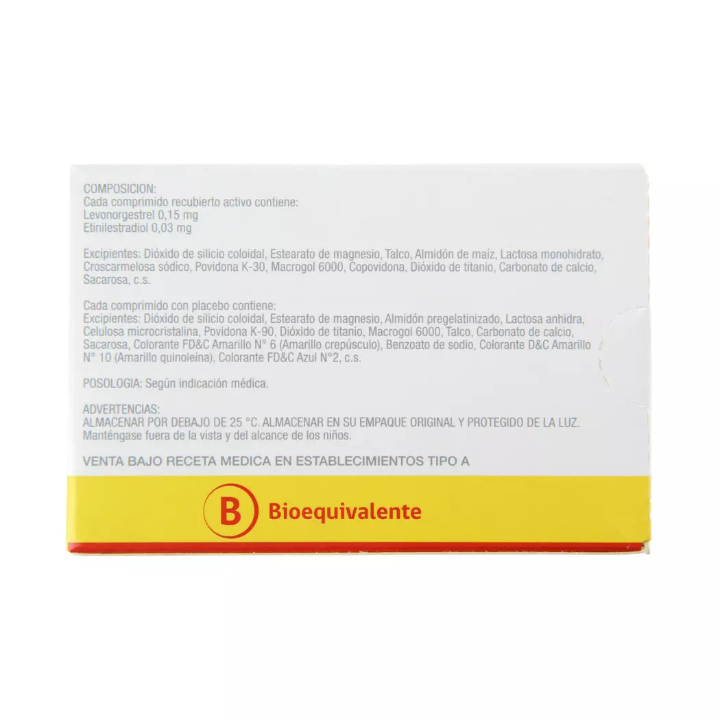 Dionela Levonorgestrel / Etinilestradiol x 28 Comprimidos