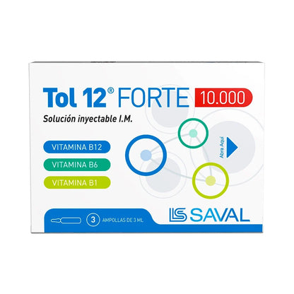Tol 12 Forte 10.000 Ampollas x 3
