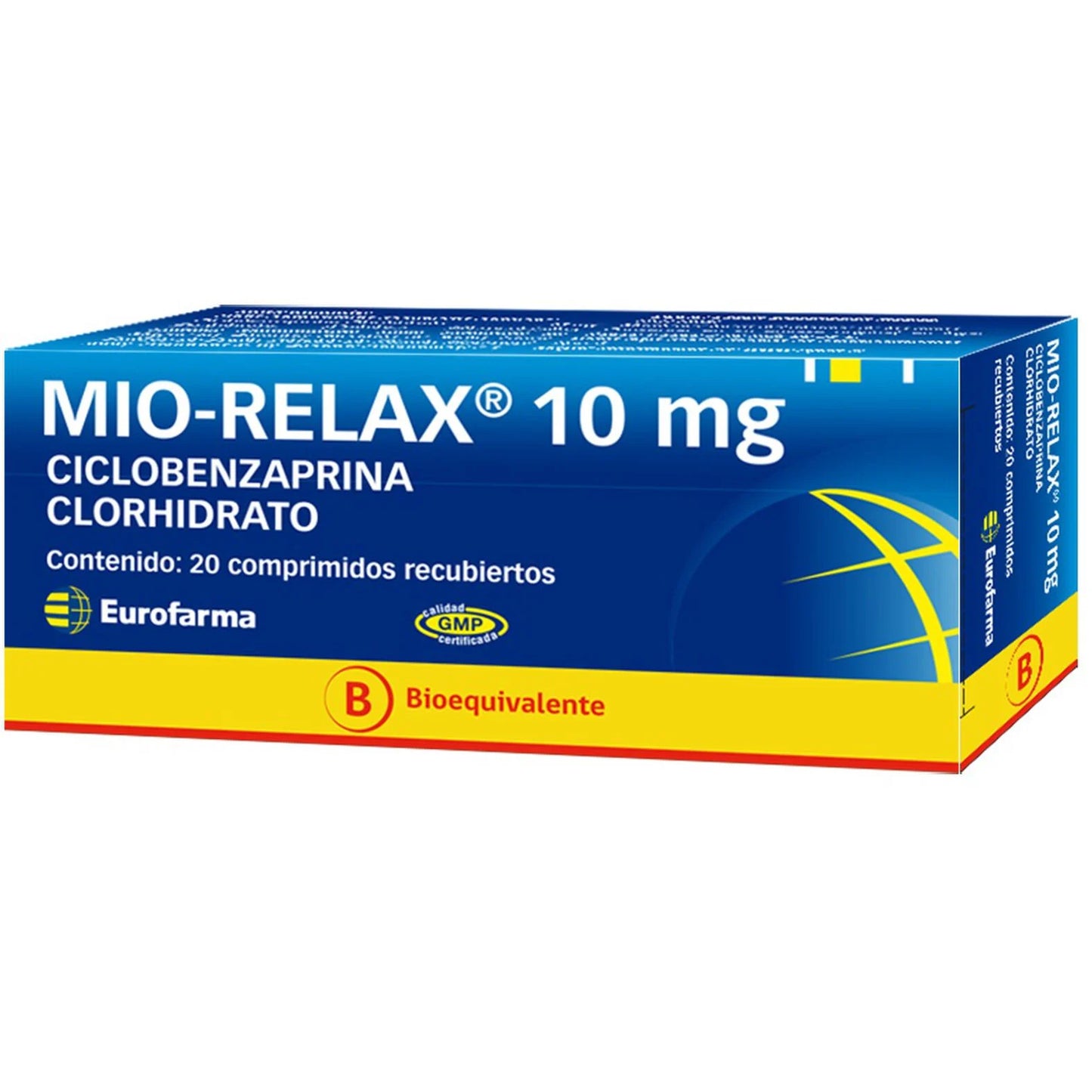 Mio Relax Ciclobenzaprina Clorhidrato 10 MG x 20 Comprimidos