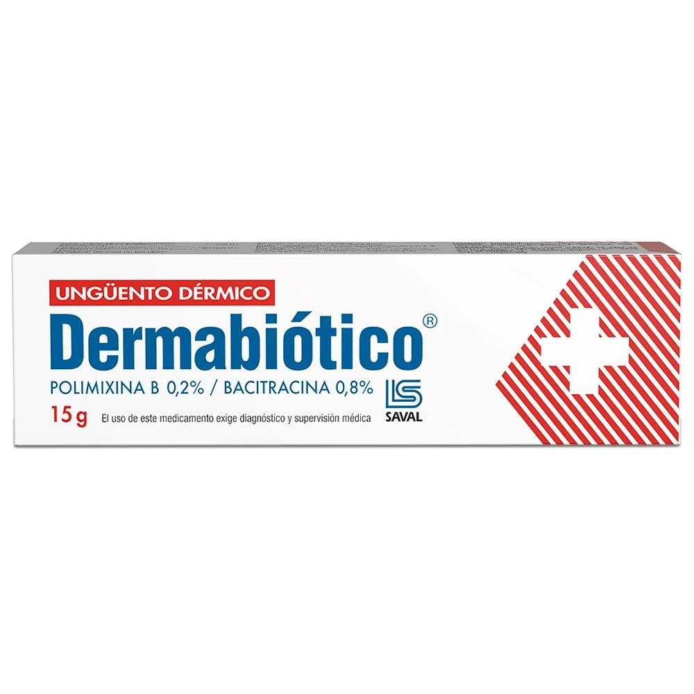 Dermabiotico Polimixina B 0.2% / Bacitracina 0.8% 15 G