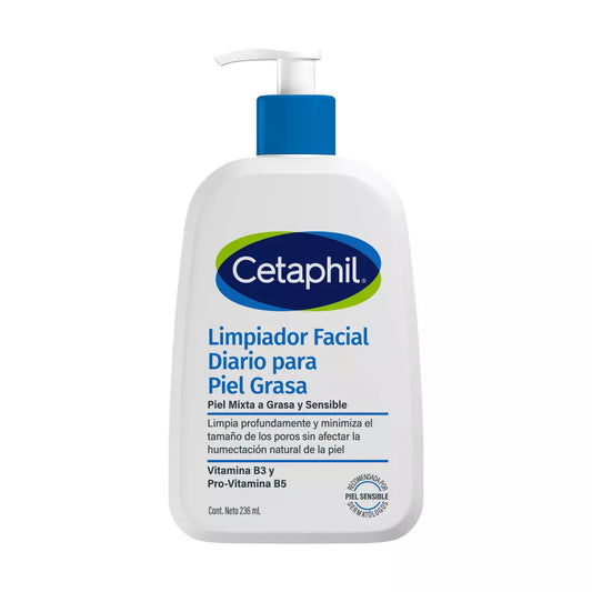 Limpiador Facial Piel Grasa y Sensible Cetaphil 236ml