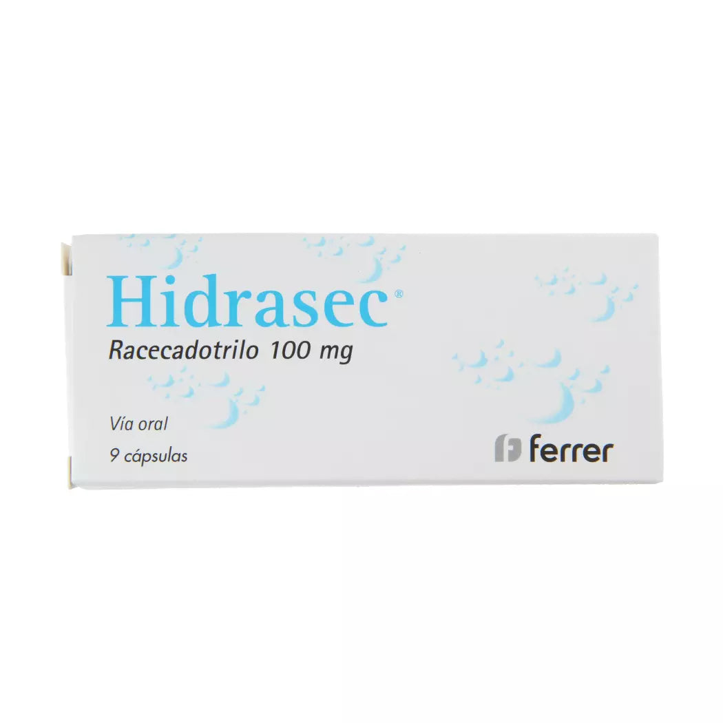Hidrosec Racecadrotilo 100 MG 9 Cápsulas