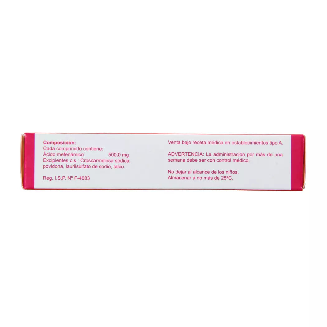 Sicadol Forte Ácido Mefenámico 500 MG x 10 Comprimidos
