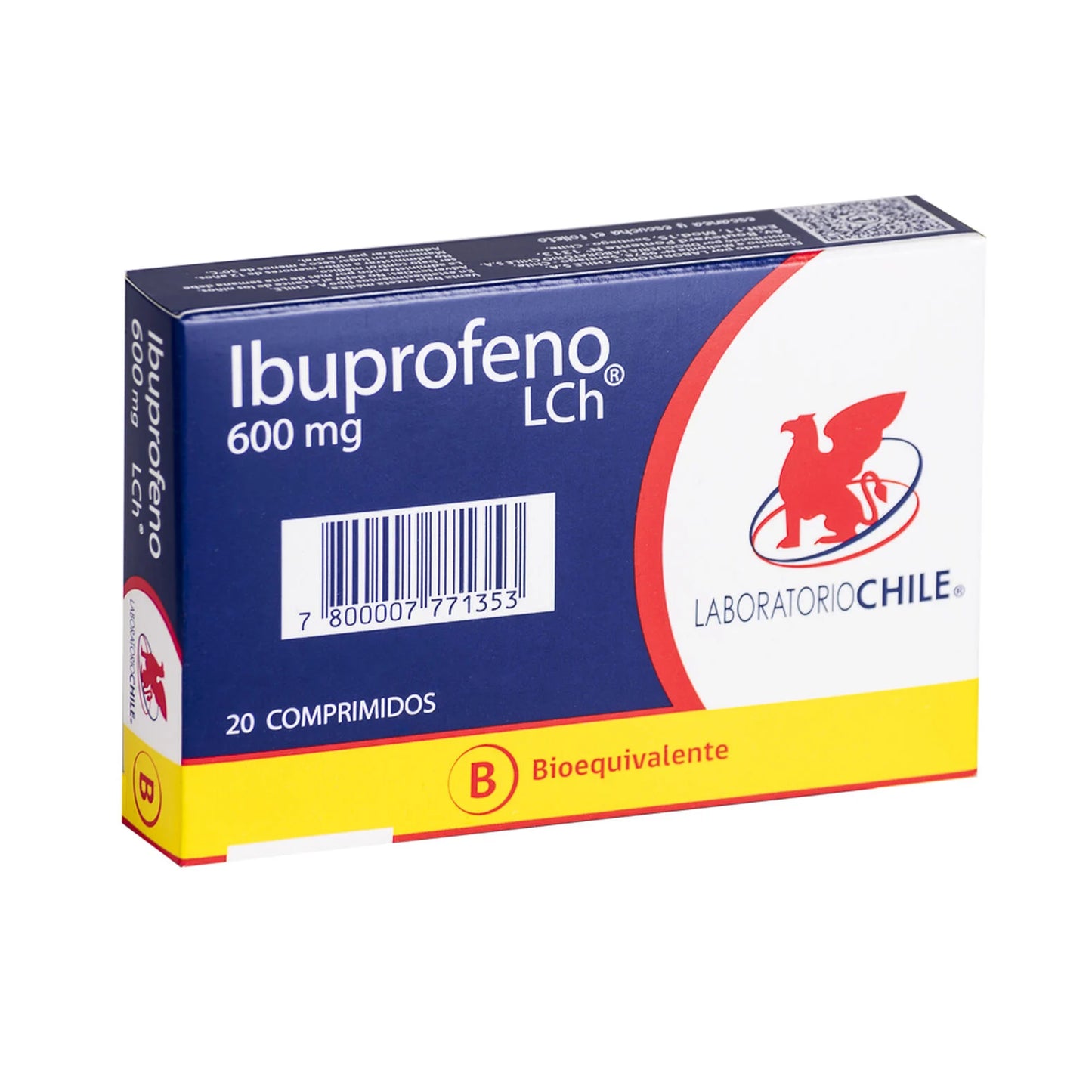 Ibuprofeno 600 MG x 20 Comprimidos Laboratorio de Chile