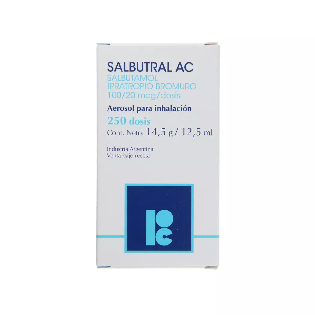 Salbutral AC Salbutamol / Ipratropio 100/20 x 250 Dosis