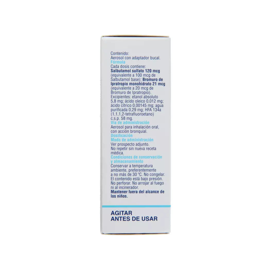 Salbutral AC Salbutamol / Ipratropio 100/20 x 250 Dosis