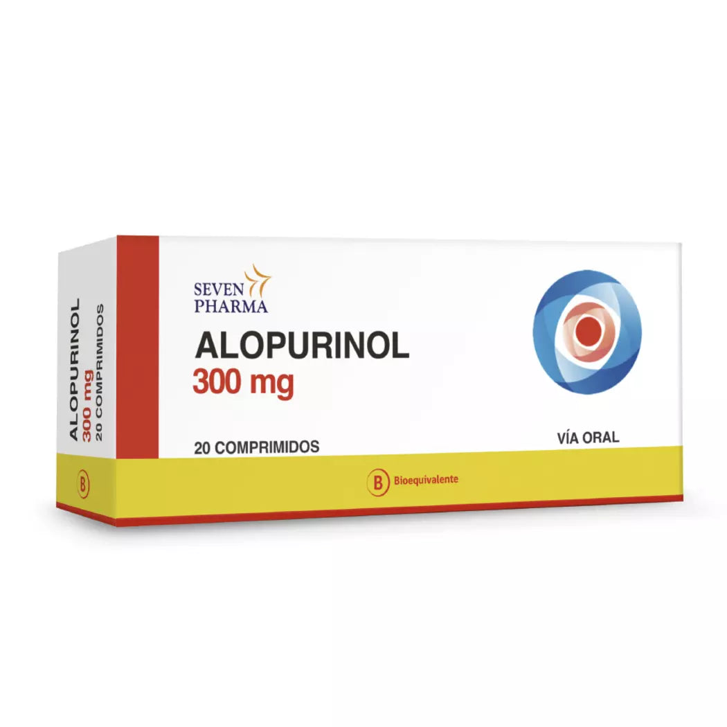 Alopurinol 300 MG x 20 Comprimidos Seven