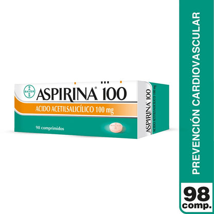Aspirina 100 MG x 98 Comprimidos