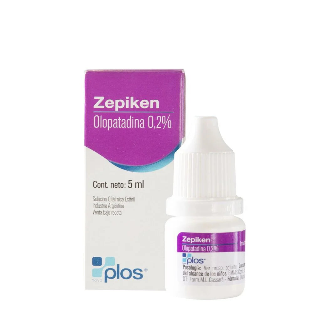 Zepiken Olopatadina Solución Oftálmica 0.2% 5 ML