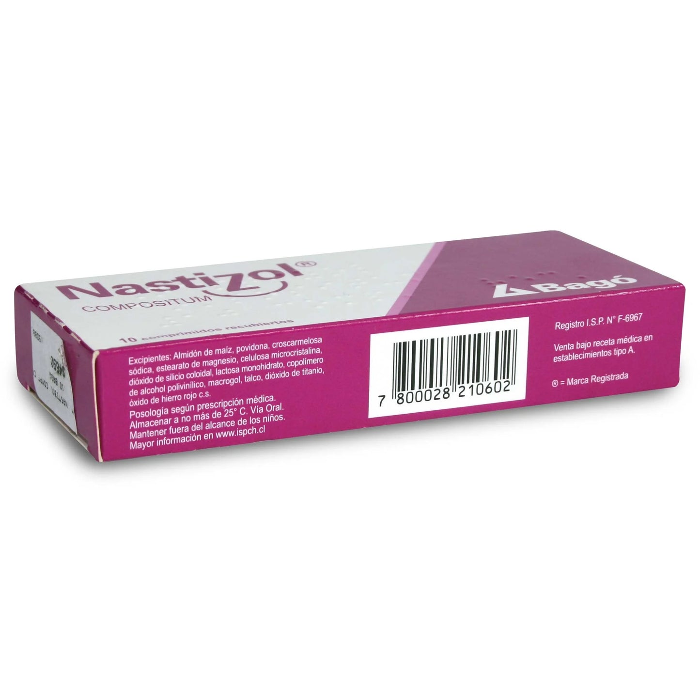 Nastizol Compuesto x 10 Comprimidos Recubiertos