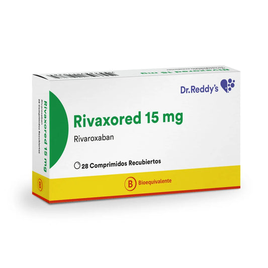 Rivaxored Rivaroxaban 15 MG x 28 Comprimidos Recubiertos