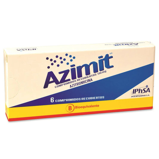 Azimit Azitromicina 500 mg x 6 Comprimidos