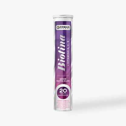Biotina + Zinc + Q10 20 Tabletas Efervescentes German Energy