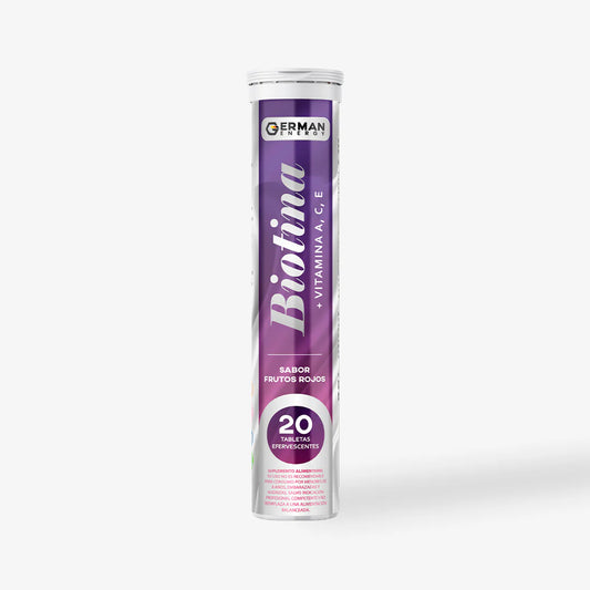 Biotina + Zinc + Q10 20 Tabletas Efervescentes German Energy