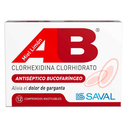 AB Clorhexidina Miel Limón 12 Comprimidos