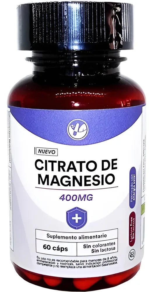 Citrato de Magnesio 400 MG x 60 Cápsulas MBH