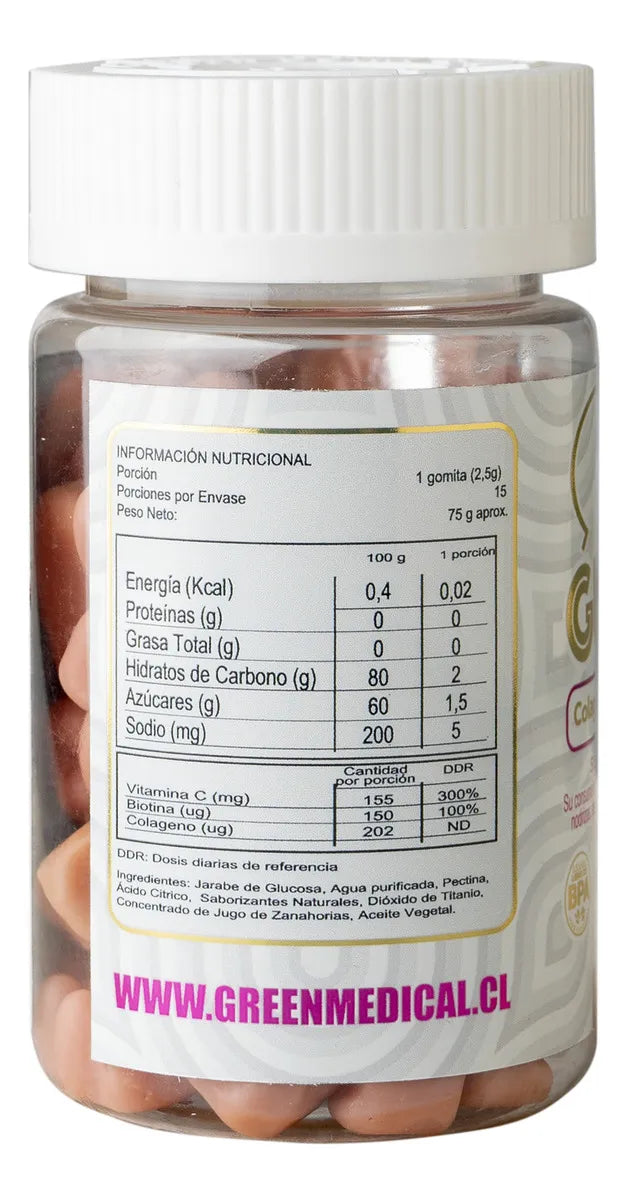 Gummies Colágeno + Biotina + Vitamina C 30 Unidades