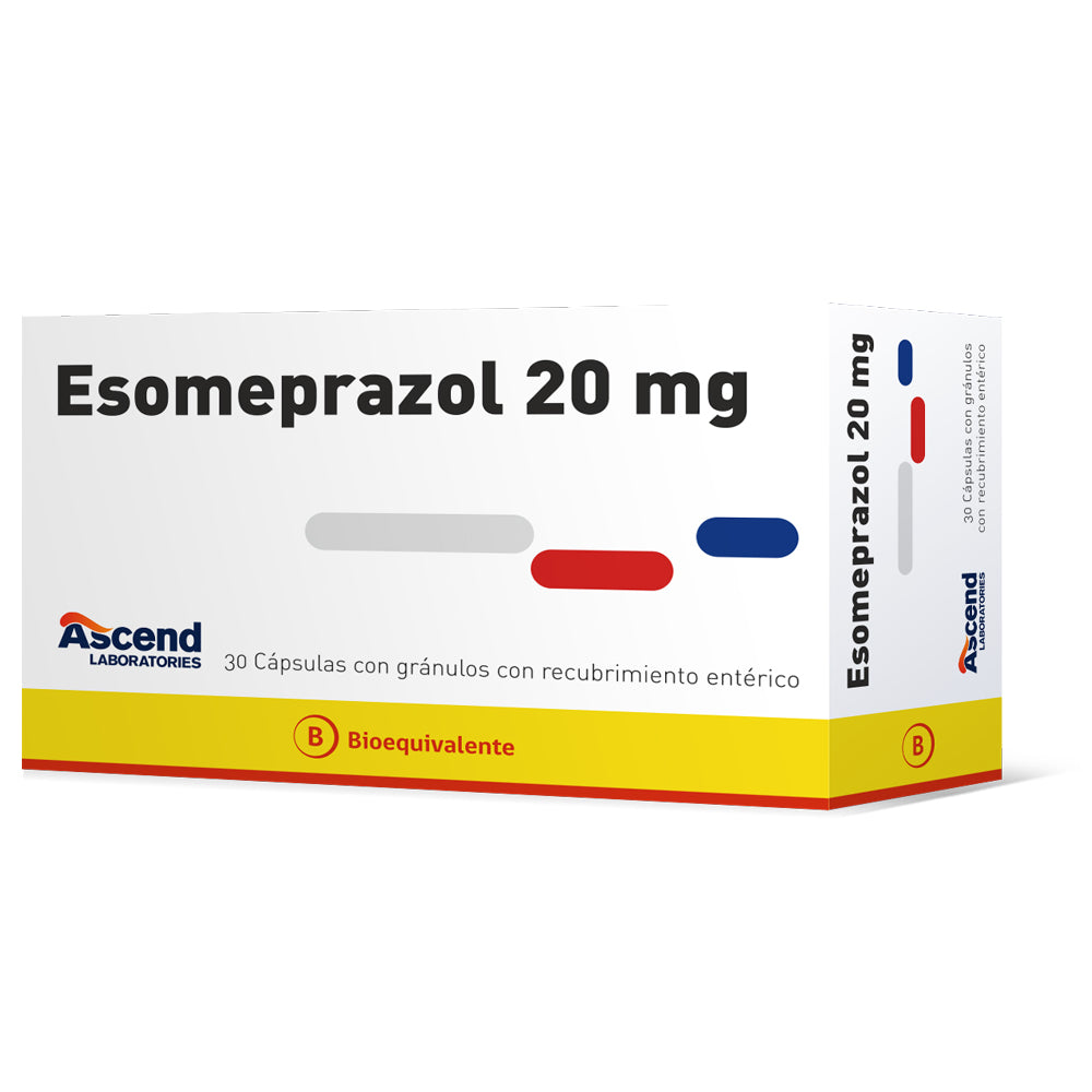 Esomeprazol 20 MG x 30 Cápsulas Ascend