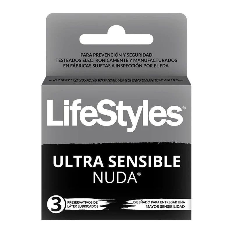 LifeStyles NUDA 3 unidades preservativo