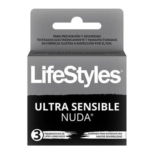 LifeStyles NUDA 3 unidades preservativo