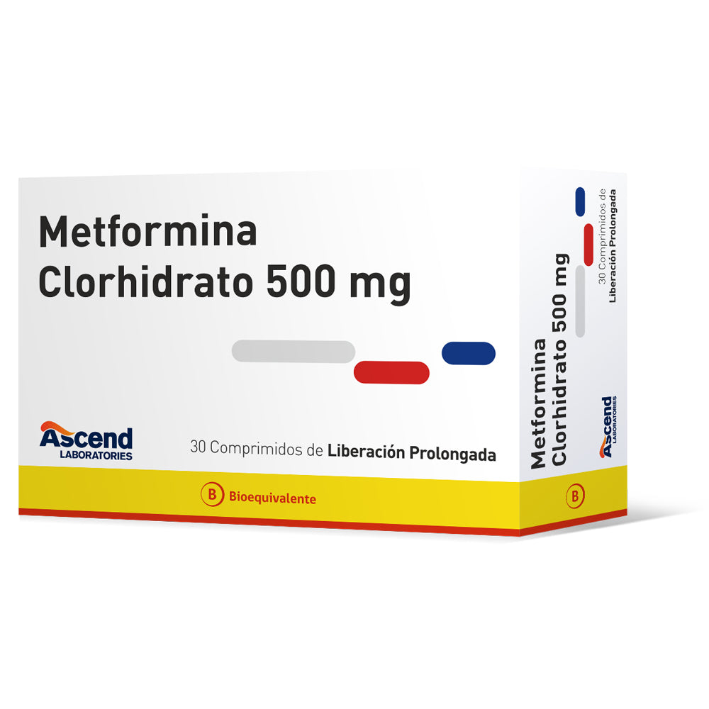 Metformina Clorhidrato 500 MG x 30 Comprimidos