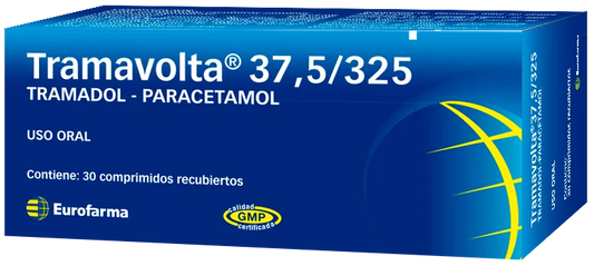 Tramavolta Tramadol Paracetamol 37.5 / 325 x 30 Comprimidos