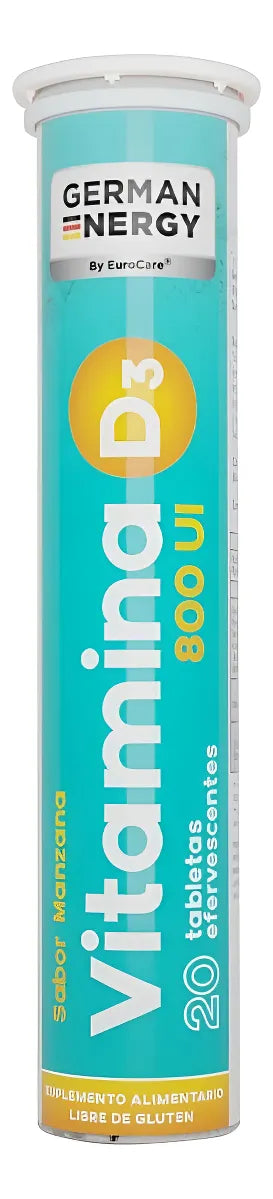Vitamina D3 20 Tabletas Efervescentes German Energy