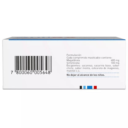 Antiax Magaldrato / Simeticona 480 / 100 x 24 Comprimidos